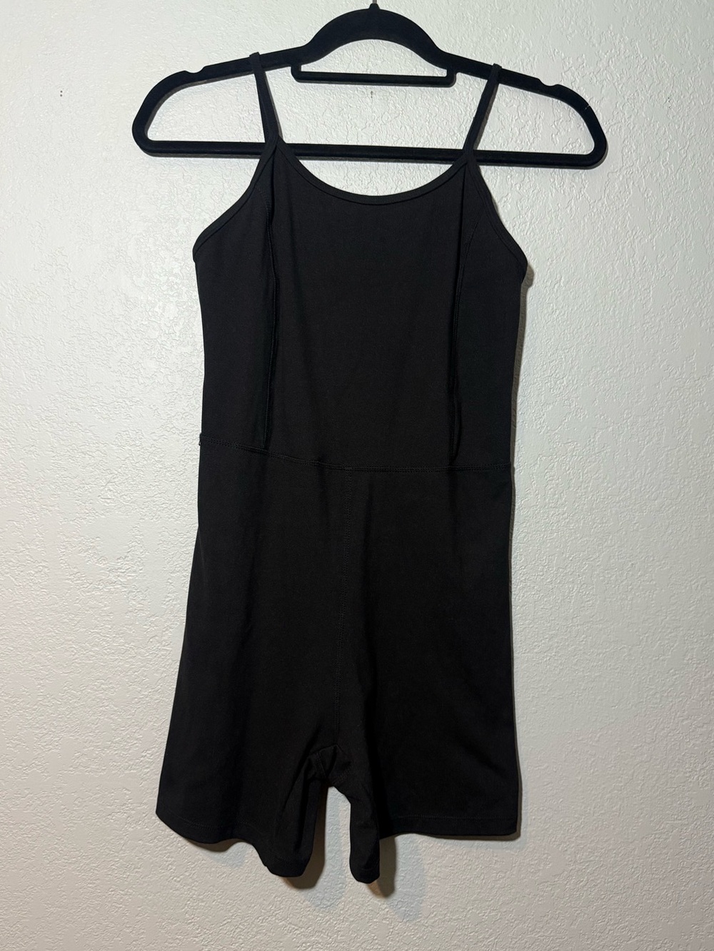 Embrace Your Love- Onsie Romper (Biker Shorts Style) Black, Spaghetti Strap Sz.L